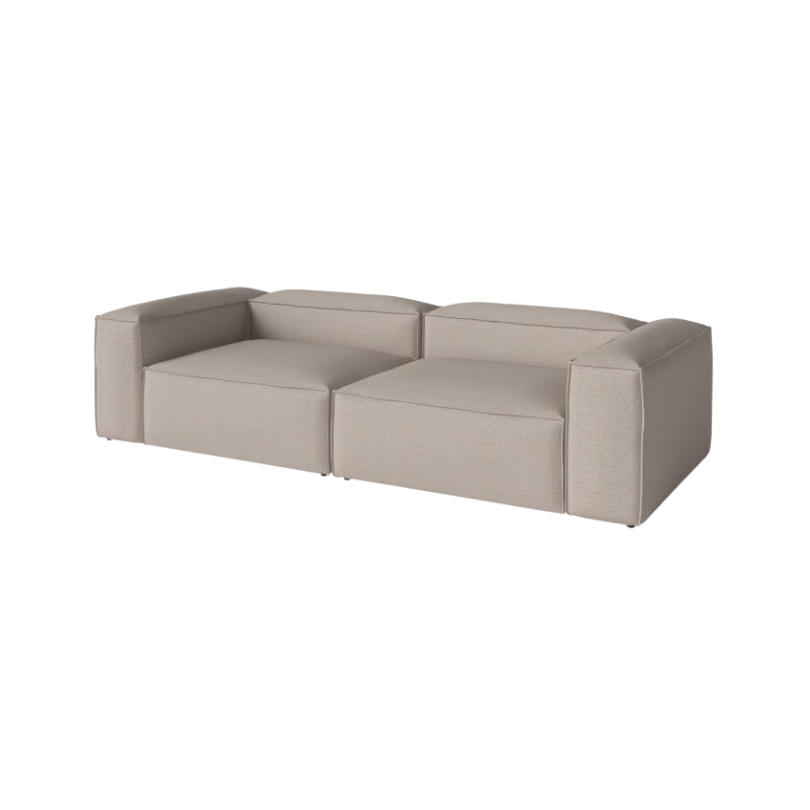 Cosima Sofa Bed 3 Seater - Smooth Weave Grey Brown