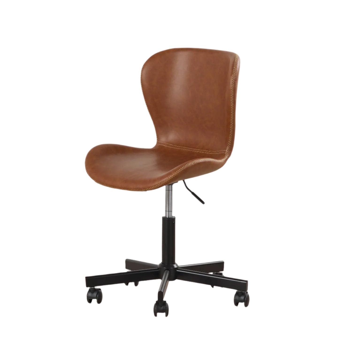 Batilda Desk Chair - Brown Leather