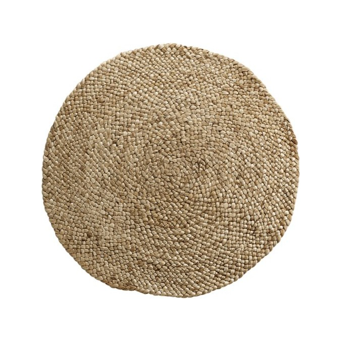 Round Jute Carpet - 80cm