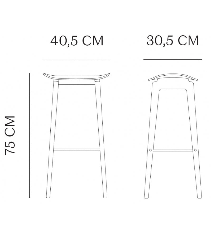 Bar Chair Natural Oak