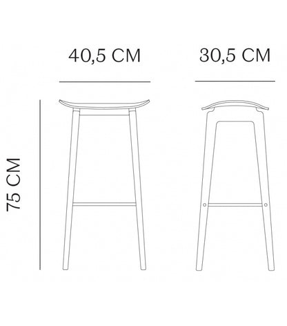 Bar Chair Natural Oak