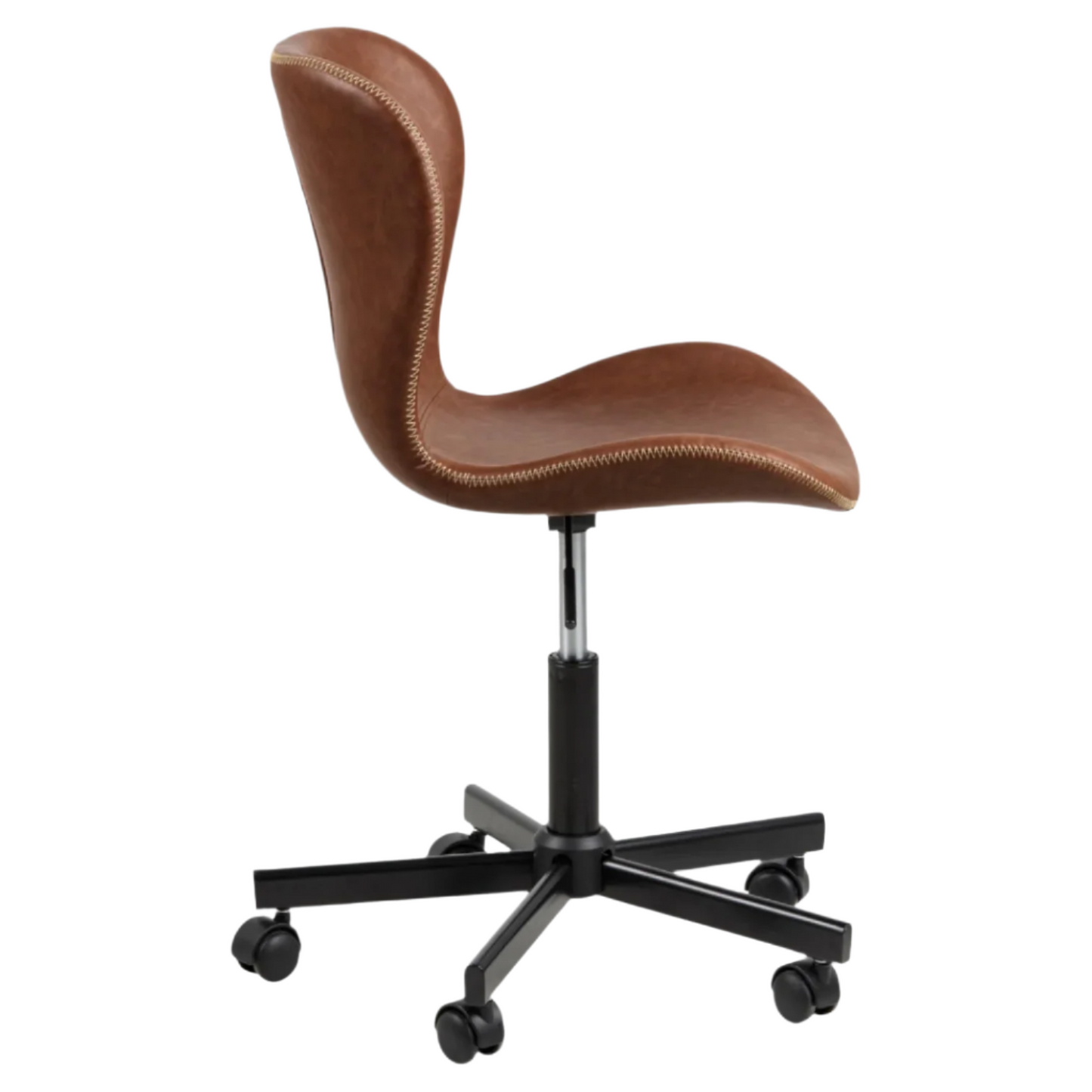 Batilda Desk Chair - Brown Leather