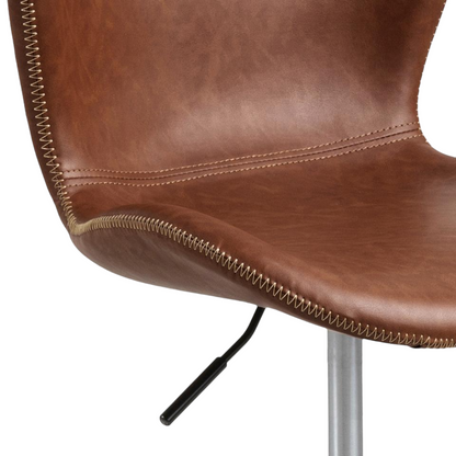 Batilda Desk Chair - Brown Leather