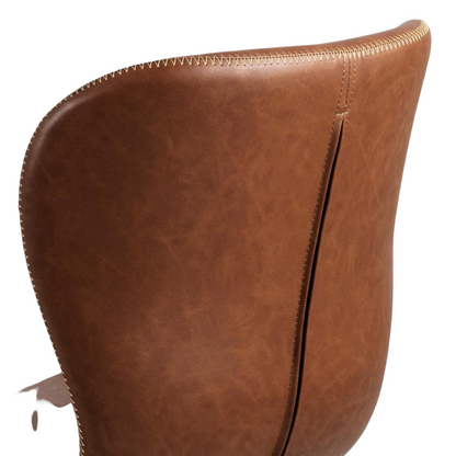 Batilda Desk Chair - Brown Leather